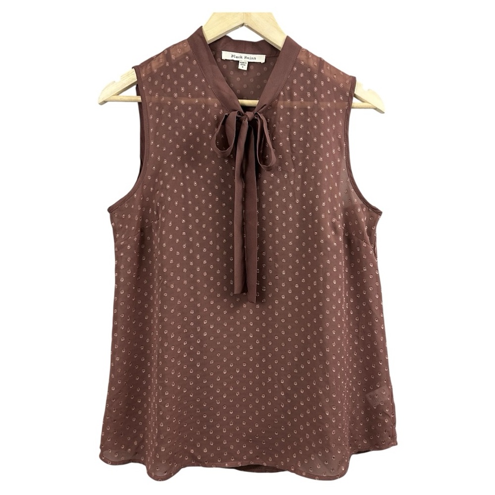 Black Rainn Sleeveless Blouse Tank Top Size Small